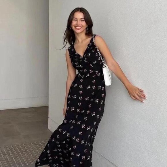 Realisation par the ivy in posy XS realisation par black long dress - Picture 3 of 6